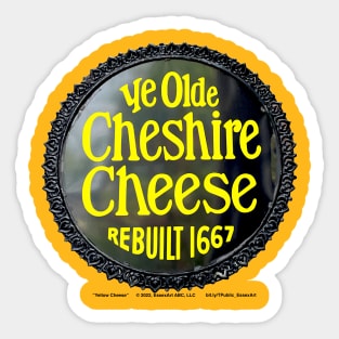 Yellow Cheese Sticker